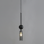 Elegant Glass Pendant Light | Black & Gold Design with Dimmable Feature | Perfect Kitchen Pendant Lighting for Modern Interiors