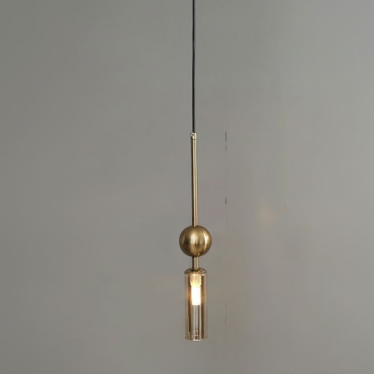 Elegant Glass Pendant Light | Black & Gold Design with Dimmable Feature | Perfect Kitchen Pendant Lighting for Modern Interiors