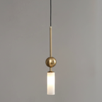 Elegant Glass Pendant Light | Black & Gold Design with Dimmable Feature | Perfect Kitchen Pendant Lighting for Modern Interiors