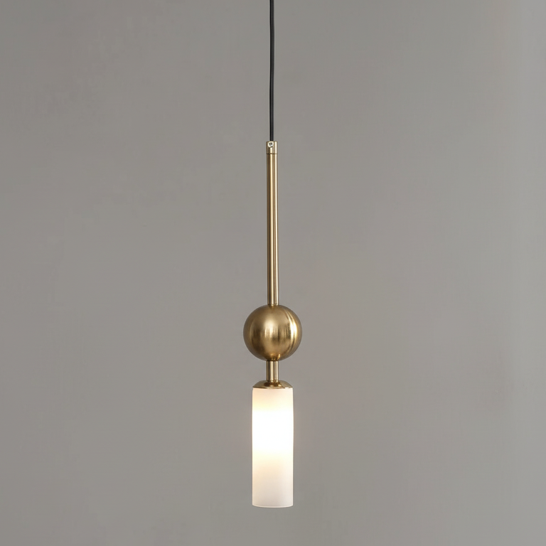 Elegant Glass Pendant Light | Black & Gold Design with Dimmable Feature | Perfect Kitchen Pendant Lighting for Modern Interiors