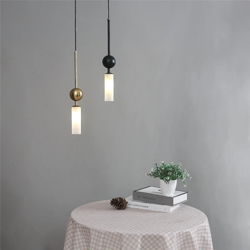 Elegant Glass Pendant Light | Black & Gold Design with Dimmable Feature | Perfect Kitchen Pendant Lighting for Modern Interiors