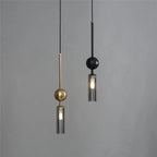 Elegant Glass Pendant Light | Black & Gold Design with Dimmable Feature | Perfect Kitchen Pendant Lighting for Modern Interiors