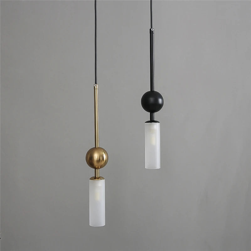 Elegant Glass Pendant Light | Black & Gold Design with Dimmable Feature | Perfect Kitchen Pendant Lighting for Modern Interiors