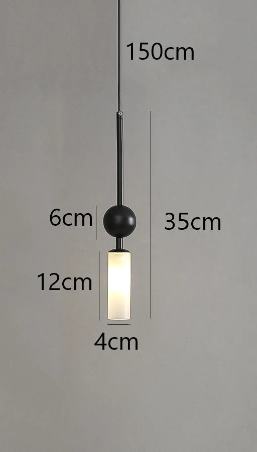 Elegant Glass Pendant Light | Black & Gold Design with Dimmable Feature | Perfect Kitchen Pendant Lighting for Modern Interiors