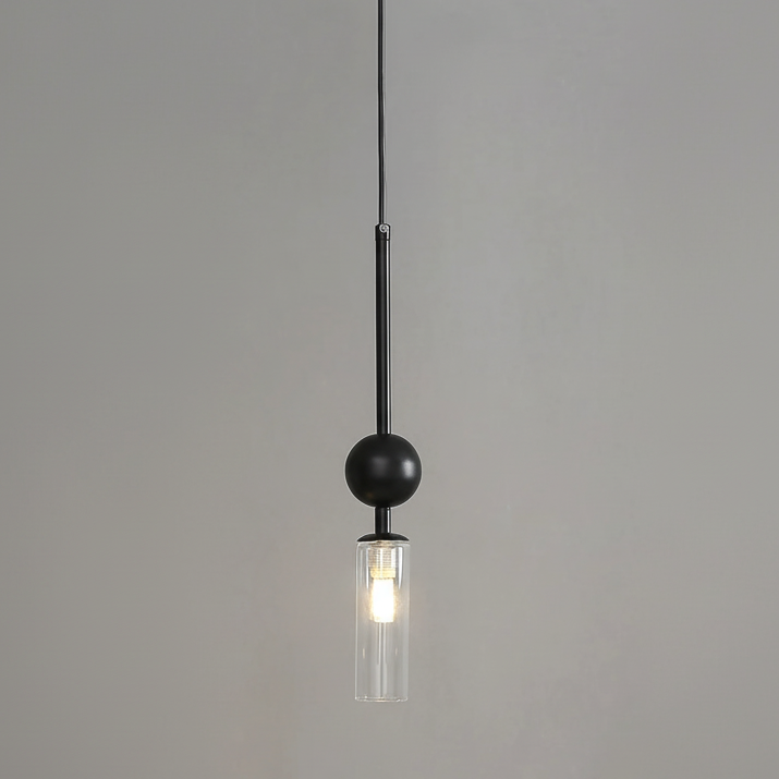 Elegant Glass Pendant Light | Black & Gold Design with Dimmable Feature | Perfect Kitchen Pendant Lighting for Modern Interiors