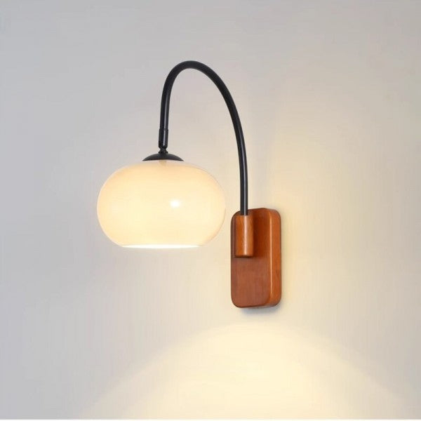 Elegant Glass Wall Sconces with Rotating Design | Modern Minimalist Style for Customizable Illumination