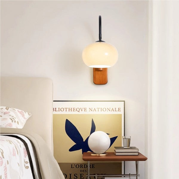 Elegant Glass Wall Sconces with Rotating Design | Modern Minimalist Style for Customizable Illumination