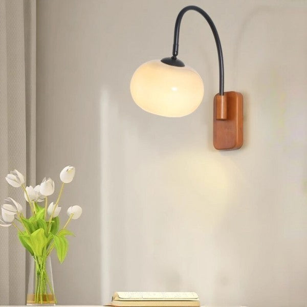 Elegant Glass Wall Sconces with Rotating Design | Modern Minimalist Style for Customizable Illumination