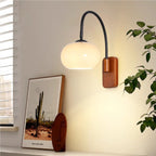 Elegant Glass Wall Sconces with Rotating Design | Modern Minimalist Style for Customizable Illumination