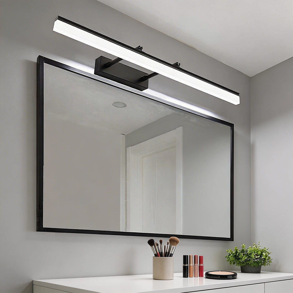 Elegant Gold Bathroom Vanity Light Bar with Adjustable Dual-Rod Design for Stylish Illumination