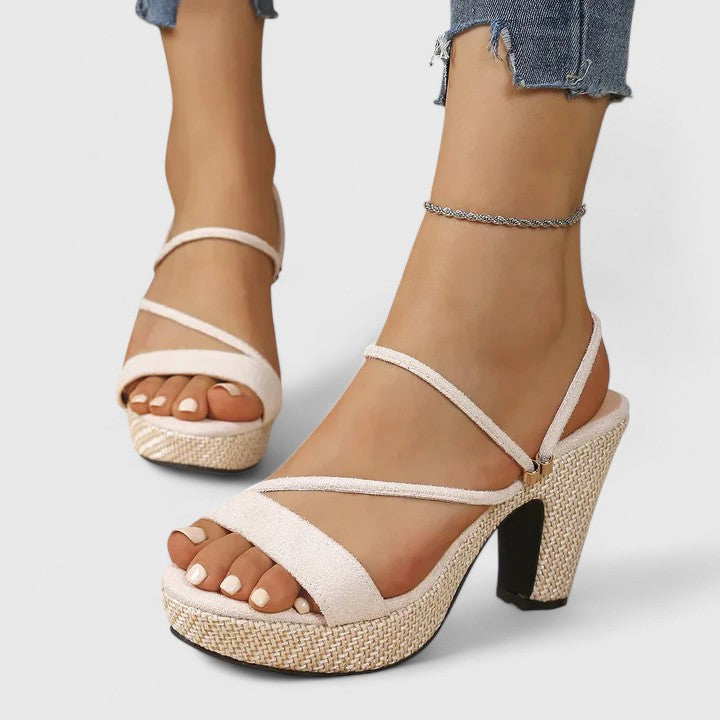 Elegant Heels | Black Wedding Shoes with Cushioned Insole | Adjustable Straps for All-Day Comfort