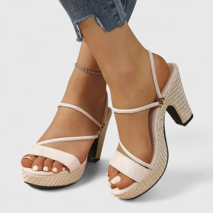 Elegant Heels | Black Wedding Shoes with Cushioned Insole | Adjustable Straps for All-Day Comfort