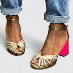 Elegant Heels | Women's Open Toe Design with Ankle Strap for Comfort