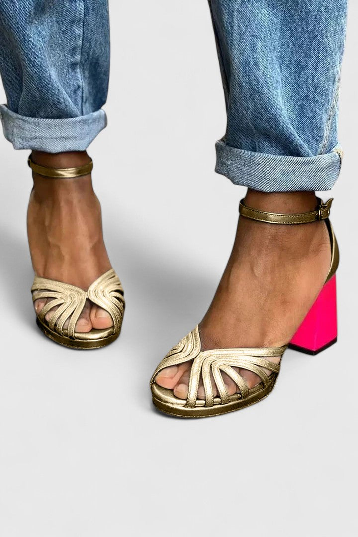 Elegant Heels | Women's Open Toe Design with Ankle Strap for Comfort