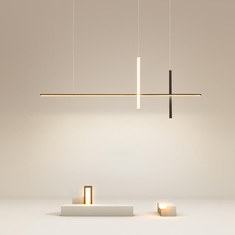 Elegant LED Chandelier | Modern Minimalist Design with Adjustable Height | Perfect Lighting Solution for Dining Rooms