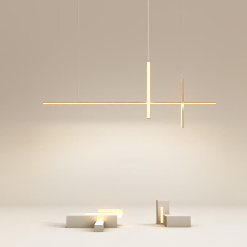 Elegant LED Chandelier | Modern Minimalist Design with Adjustable Height | Perfect Lighting Solution for Dining Rooms