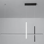 Elegant LED Chandelier | Modern Minimalist Design with Adjustable Height | Perfect Lighting Solution for Dining Rooms
