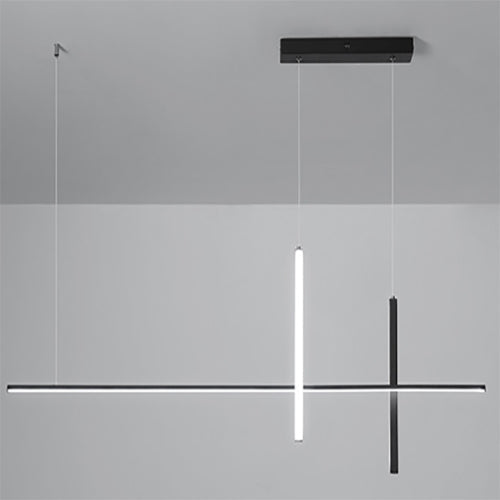 Elegant LED Chandelier | Modern Minimalist Design with Adjustable Height | Perfect Lighting Solution for Dining Rooms