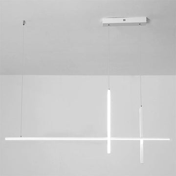 Elegant LED Chandelier | Modern Minimalist Design with Adjustable Height | Perfect Lighting Solution for Dining Rooms