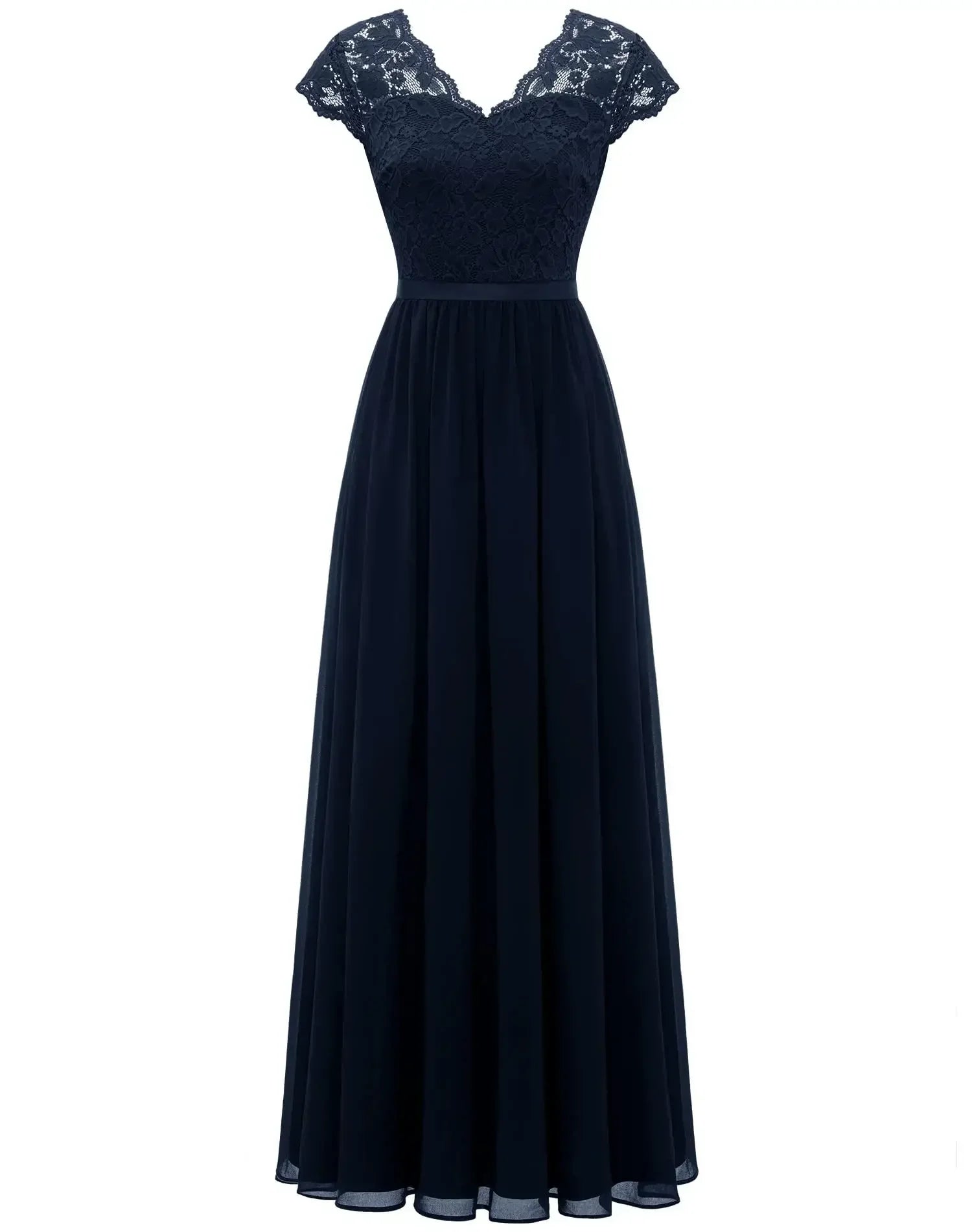 Elegant Lace Maxi Dress | Flattering Bodice with Flowing Skirt for Special Occasions