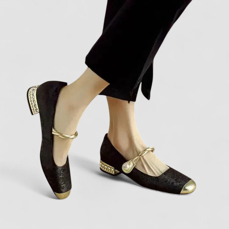 Elegant Mary Jane Women's Shoes with Low Block Heel for All-Day Comfort