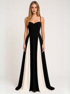 Elegant Maxi Dress | Flattering Long Dress with Dramatic Panels | Perfect for Formal Events