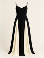 Elegant Maxi Dress | Flattering Long Dress with Dramatic Panels | Perfect for Formal Events