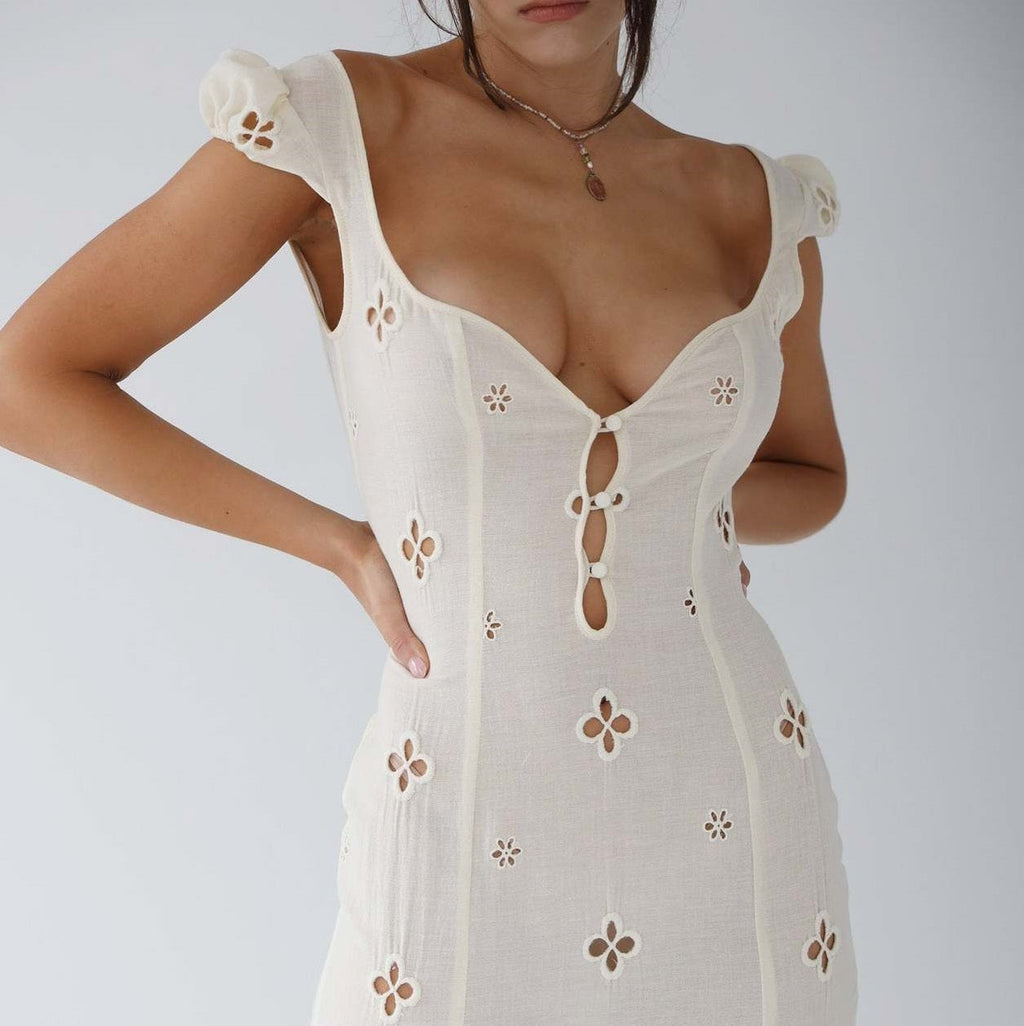 Elegant Mermaid Dress | Women's Dress with Sweetheart Neckline | Flattering Fit for Wedding Guests