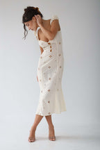 Elegant Mermaid Dress | Women's Dress with Sweetheart Neckline | Flattering Fit for Wedding Guests