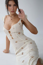 Elegant Mermaid Dress | Women's Dress with Sweetheart Neckline | Flattering Fit for Wedding Guests