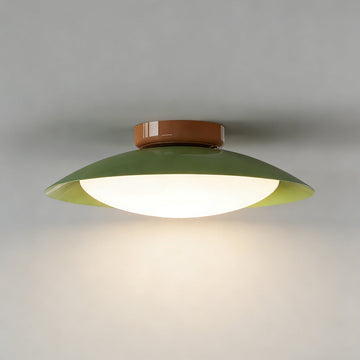 Elegant Mid-Century Flush Mount Ceiling Light with Ambient Glow | Versatile LED Fixture for Cozy Illumination