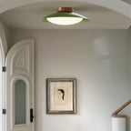 Elegant Mid-Century Flush Mount Ceiling Light with Ambient Glow | Versatile LED Fixture for Cozy Illumination