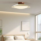 Elegant Mid-Century Flush Mount Ceiling Light with Ambient Glow | Versatile LED Fixture for Cozy Illumination