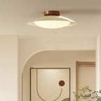 Elegant Mid-Century Flush Mount Ceiling Light with Ambient Glow | Versatile LED Fixture for Cozy Illumination