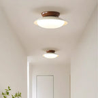Elegant Mid-Century Flush Mount Ceiling Light with Ambient Glow | Versatile LED Fixture for Cozy Illumination