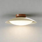 Elegant Mid-Century Flush Mount Ceiling Light with Ambient Glow | Versatile LED Fixture for Cozy Illumination