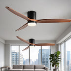 Elegant Modern Ceiling Fan Light with Remote Control & Adjustable Color Temperature for Perfect Ambiance