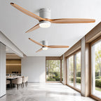 Elegant Modern Ceiling Fan Light with Remote Control & Adjustable Color Temperature for Perfect Ambiance