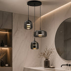 Elegant Multi-Shade Pendant Light | Glass Kitchen Pendant Lighting with Adjustable Cord for Versatile Home Decor