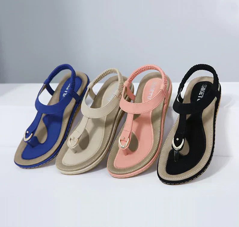 Elegant Orthopedic Flat Sandals Women with Arch Support | Chic Design for All-Day Comfort