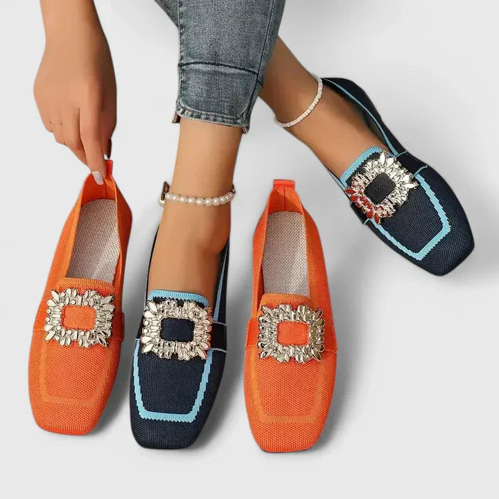 Elegant Orthopedic Loafers for Women with Cushioned Footbed | Black Design for All-Day Comfort