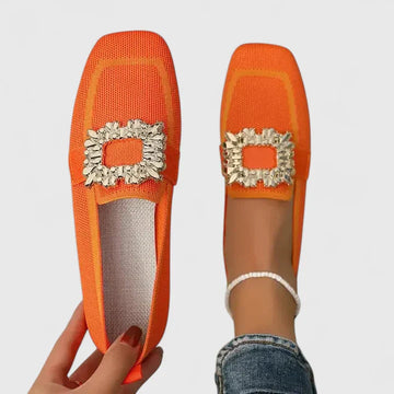Elegant Orthopedic Loafers for Women with Cushioned Footbed | Black Design for All-Day Comfort
