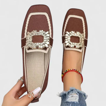 Elegant Orthopedic Loafers for Women with Cushioned Footbed | Black Design for All-Day Comfort