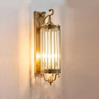 Elegant Outdoor Wall Light | Brass Outdoor Sconce with Weatherproof Design | Timeless Lantern for Stylish Entryways