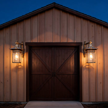 Elegant Retro Outdoor Wall Sconce with Waterproof Design | Durable Aluminum & Glass for Cozy Illumination