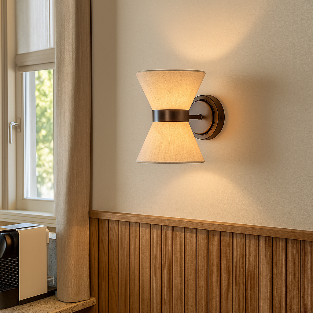 Elegant Silk Wall Sconce Lighting with Soft Diffused Light | Contemporary Design for Modern Interiors