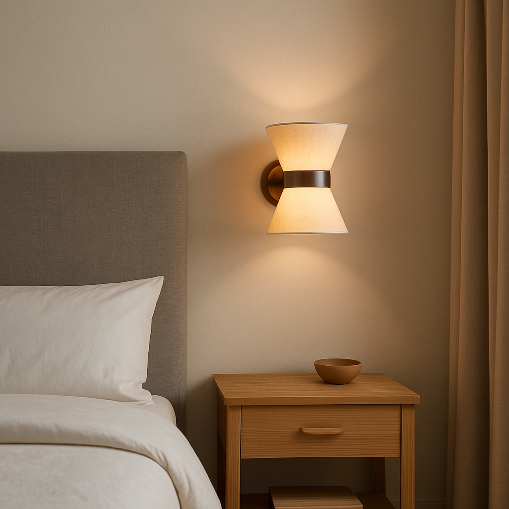 Elegant Silk Wall Sconce Lighting with Soft Diffused Light | Contemporary Design for Modern Interiors
