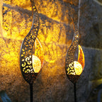 Elegant Solar Garden Light Stake with Cracked Glass Globe | IP65 Waterproof Design for Enchanting Outdoor Illumination