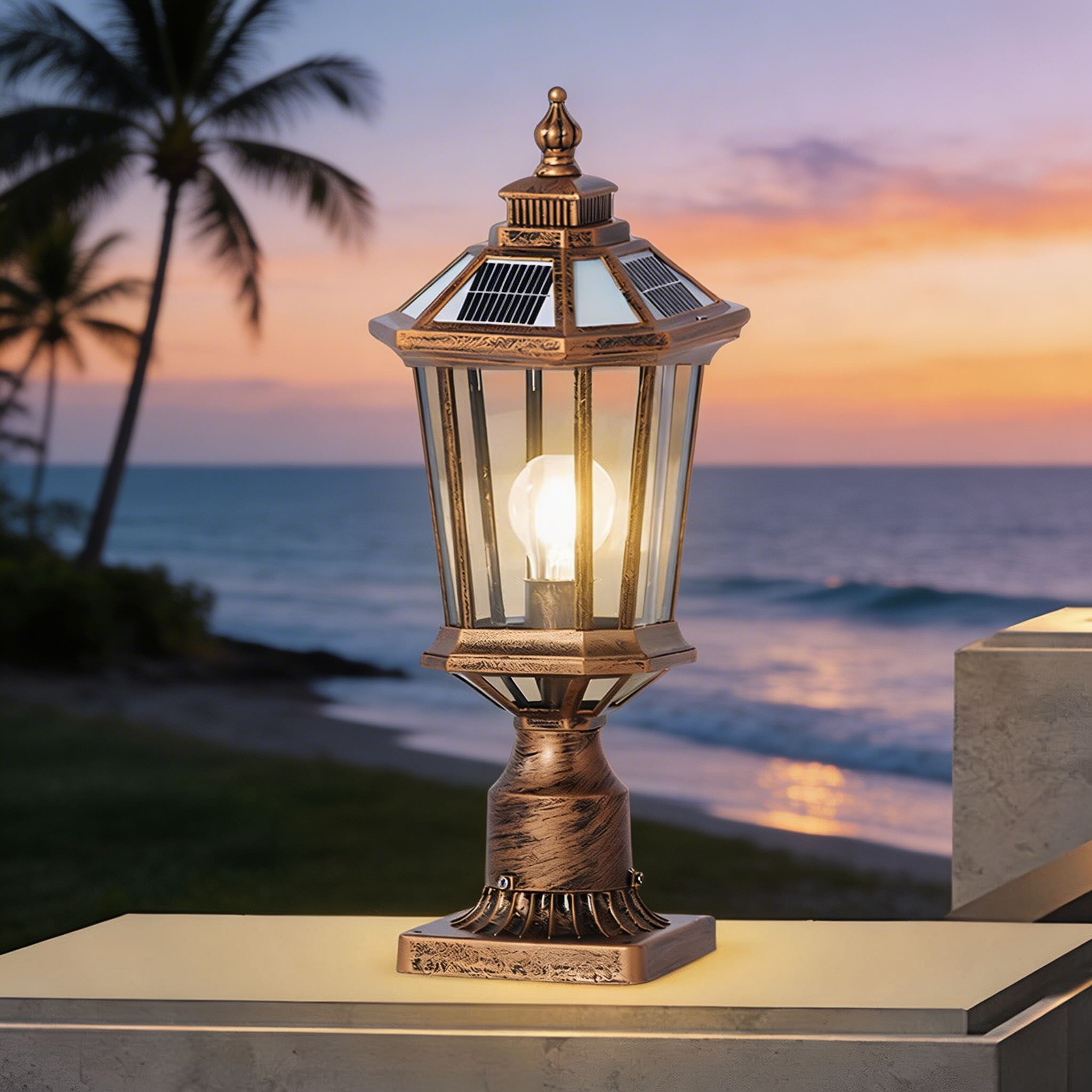 Elegant Solar Garden Lights with Remote Control & Waterproof Design for Outdoor Spaces