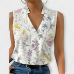 Elegant V-Neck Tank Top for Women with Breathable Fabric | Stylish Summer Blouse for Everyday Comfort